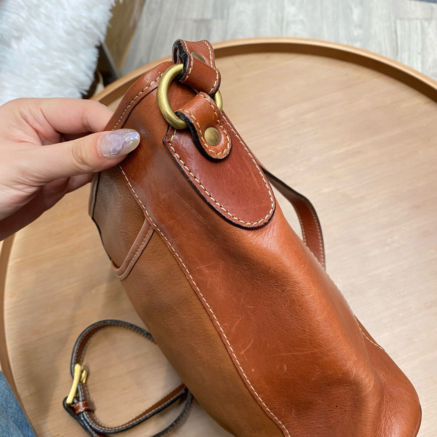 Bally 啡色斜孭袋