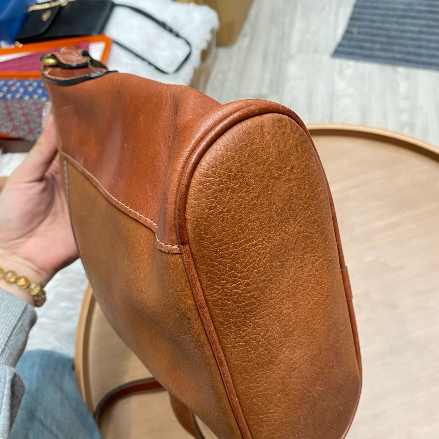 Bally 啡色斜孭袋