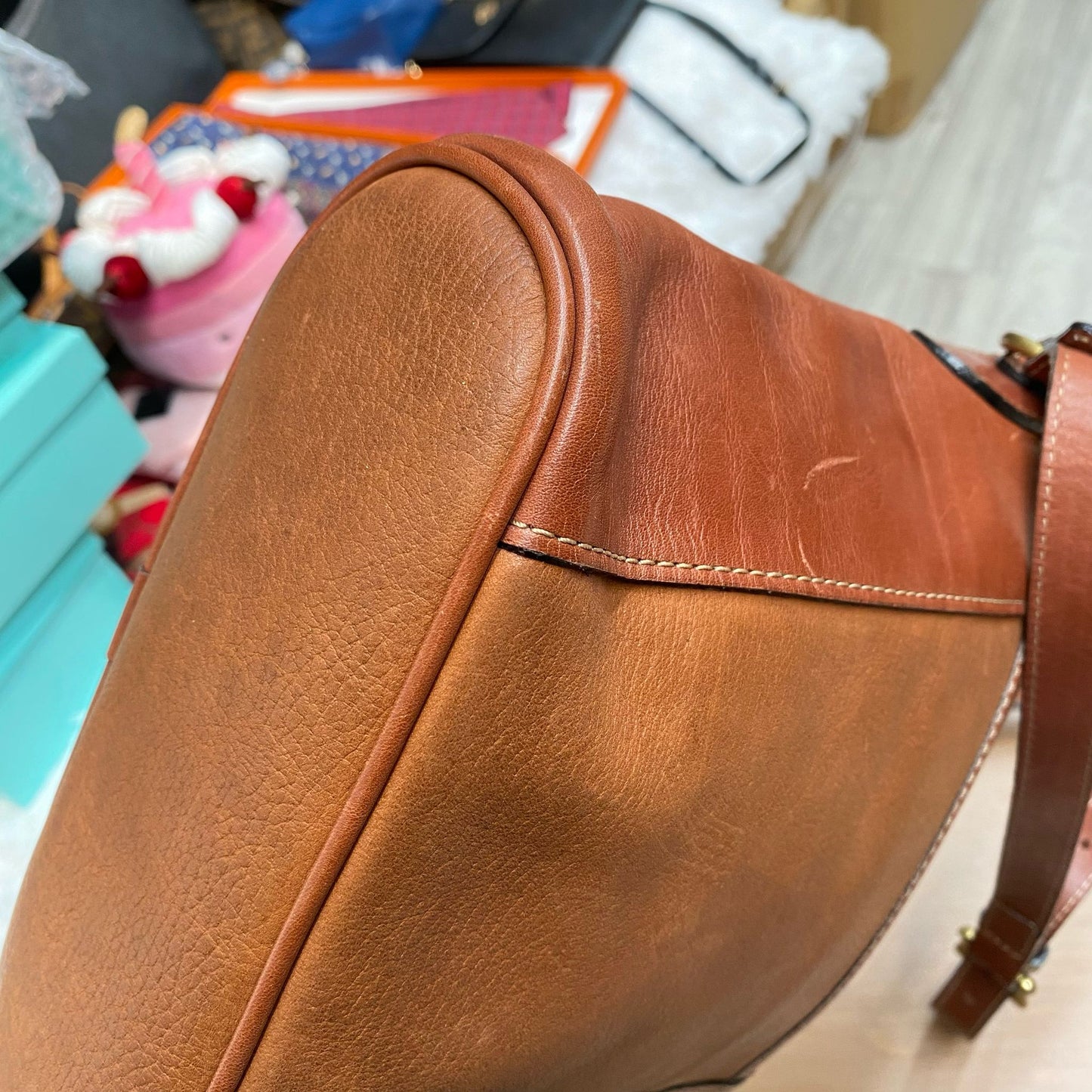 Bally 啡色斜孭袋