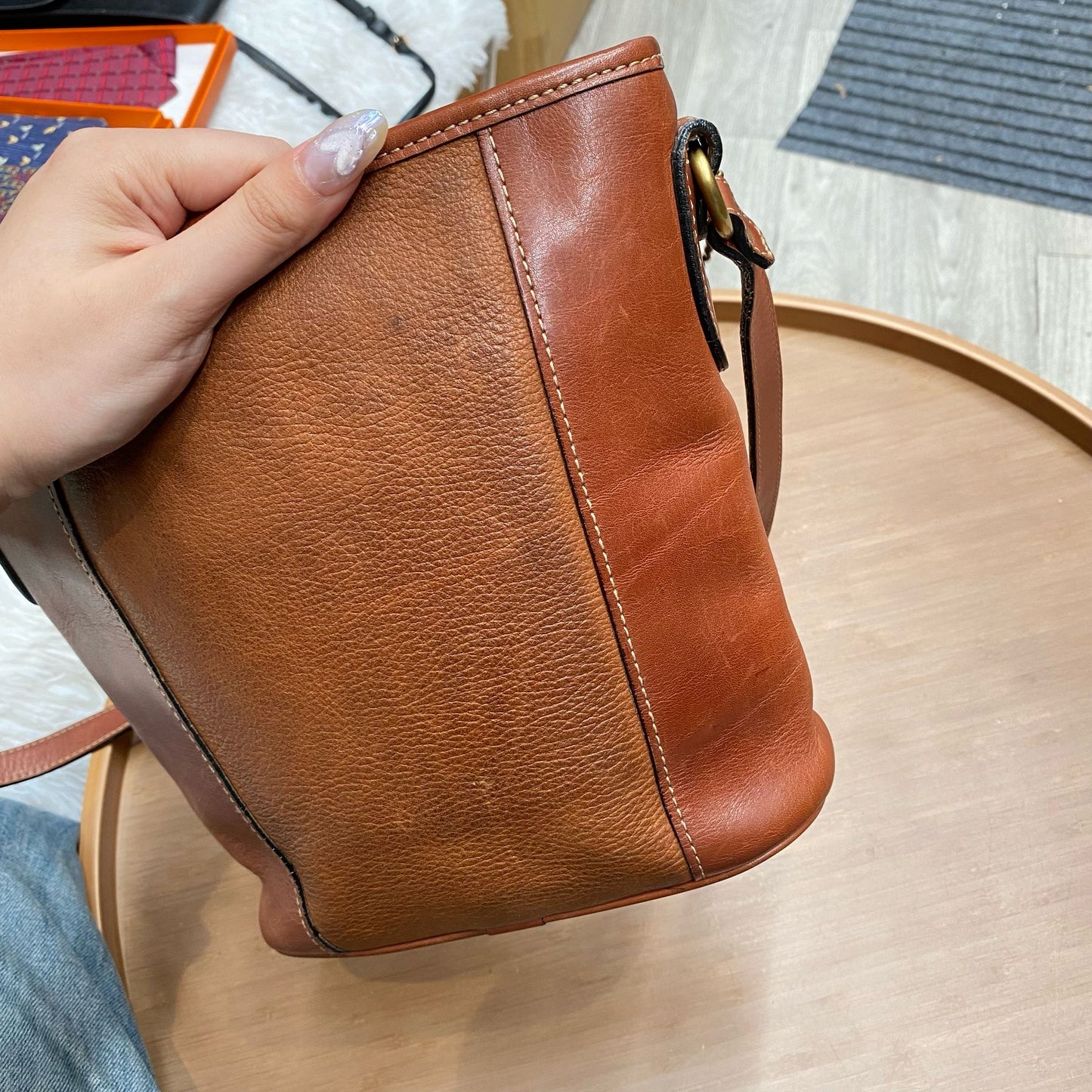 Bally 啡色斜孭袋