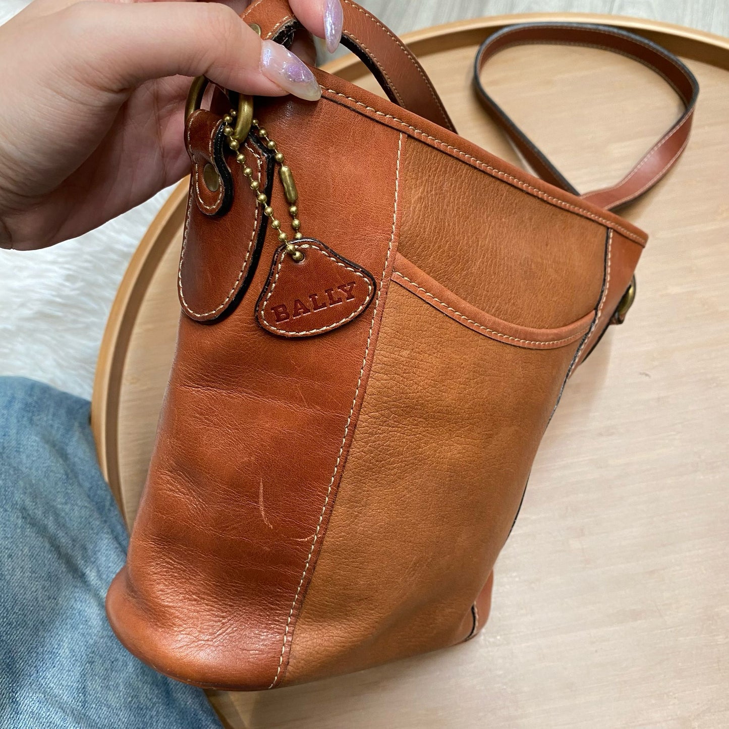 Bally 啡色斜孭袋
