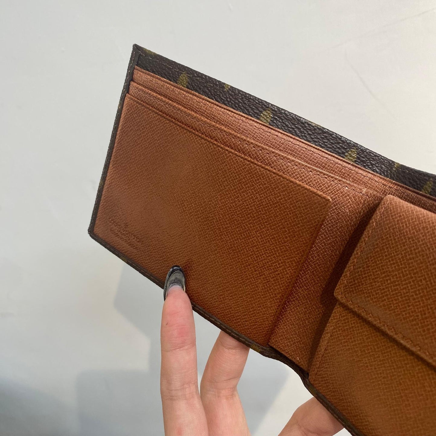 LV 老花短銀包