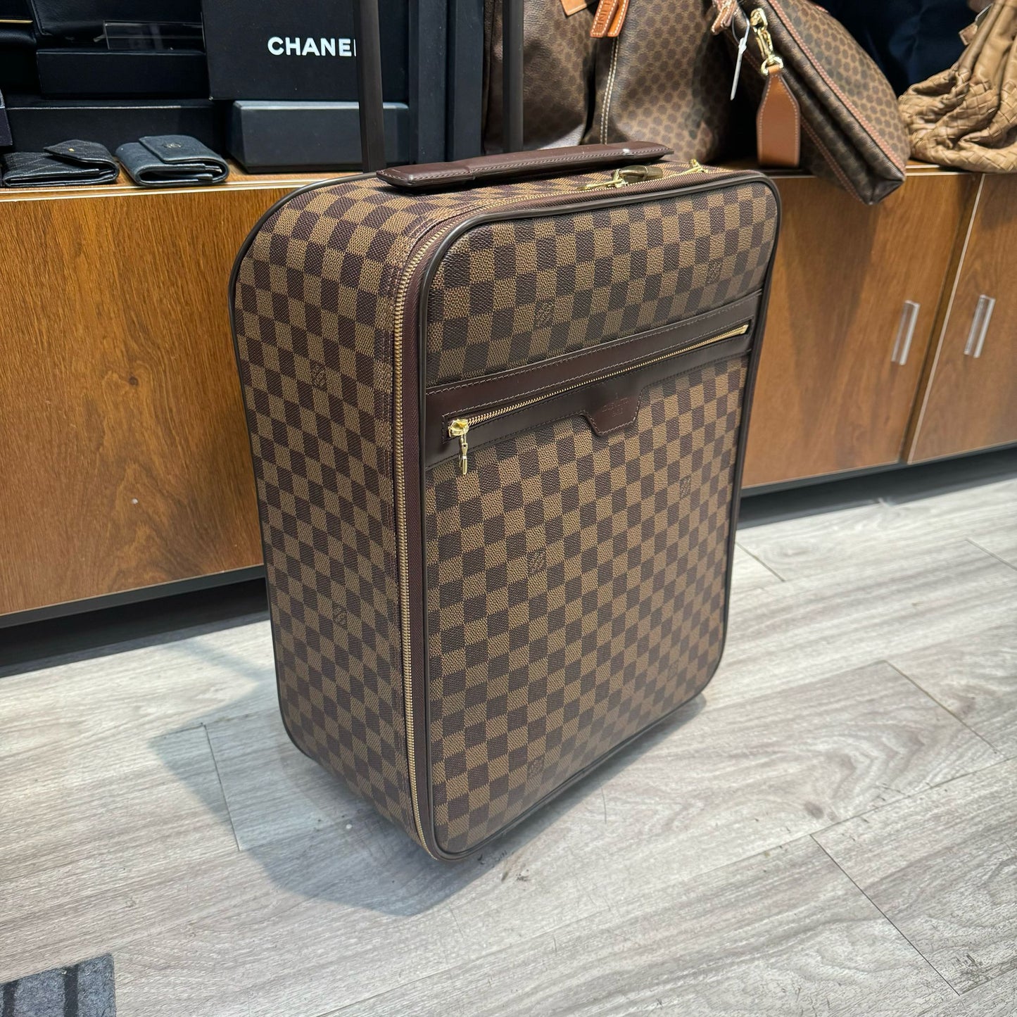 LV 棋盤行李箱 N23293