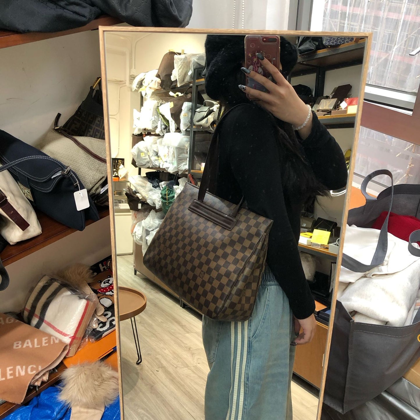 LV 棋盤 Tote