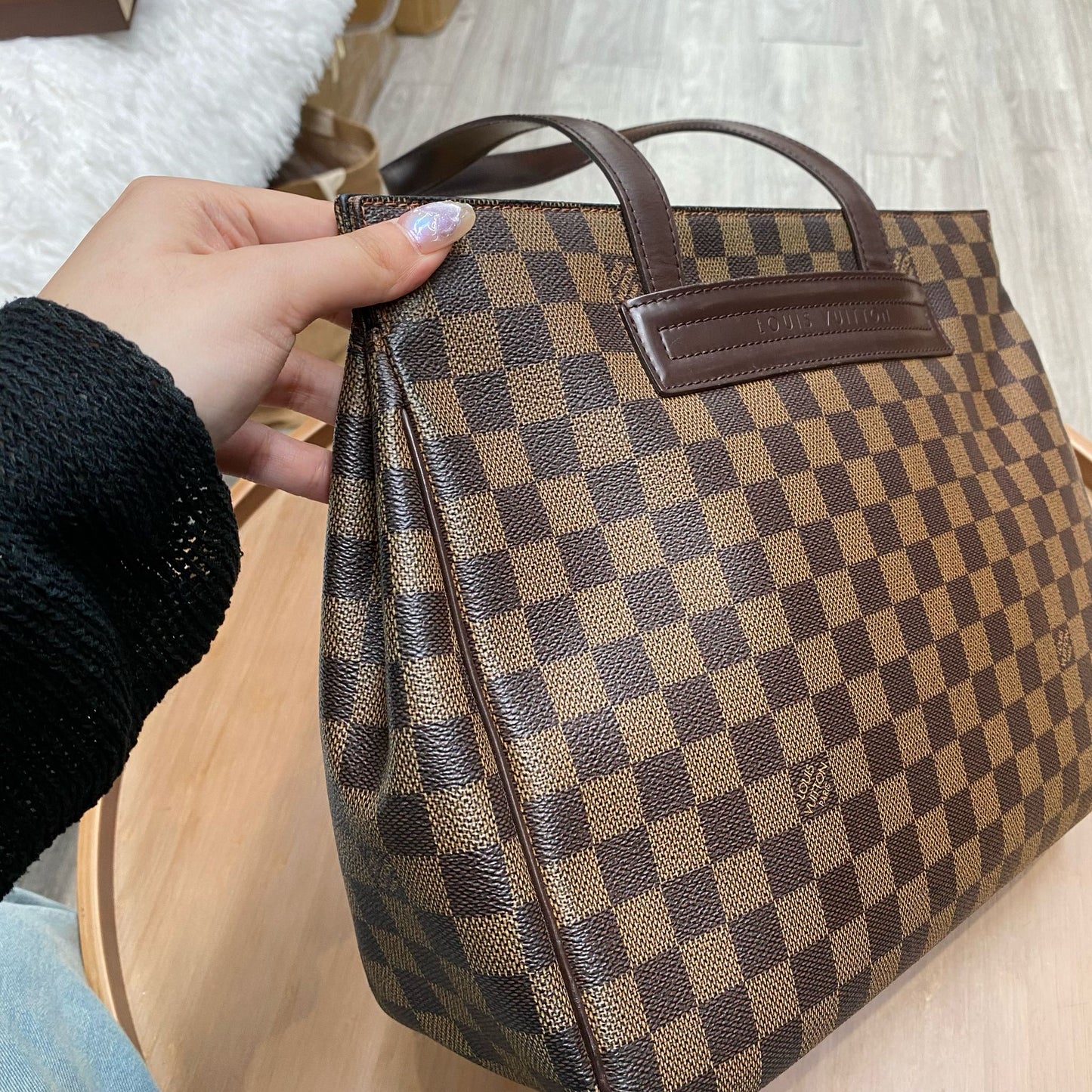 LV 棋盤 Tote