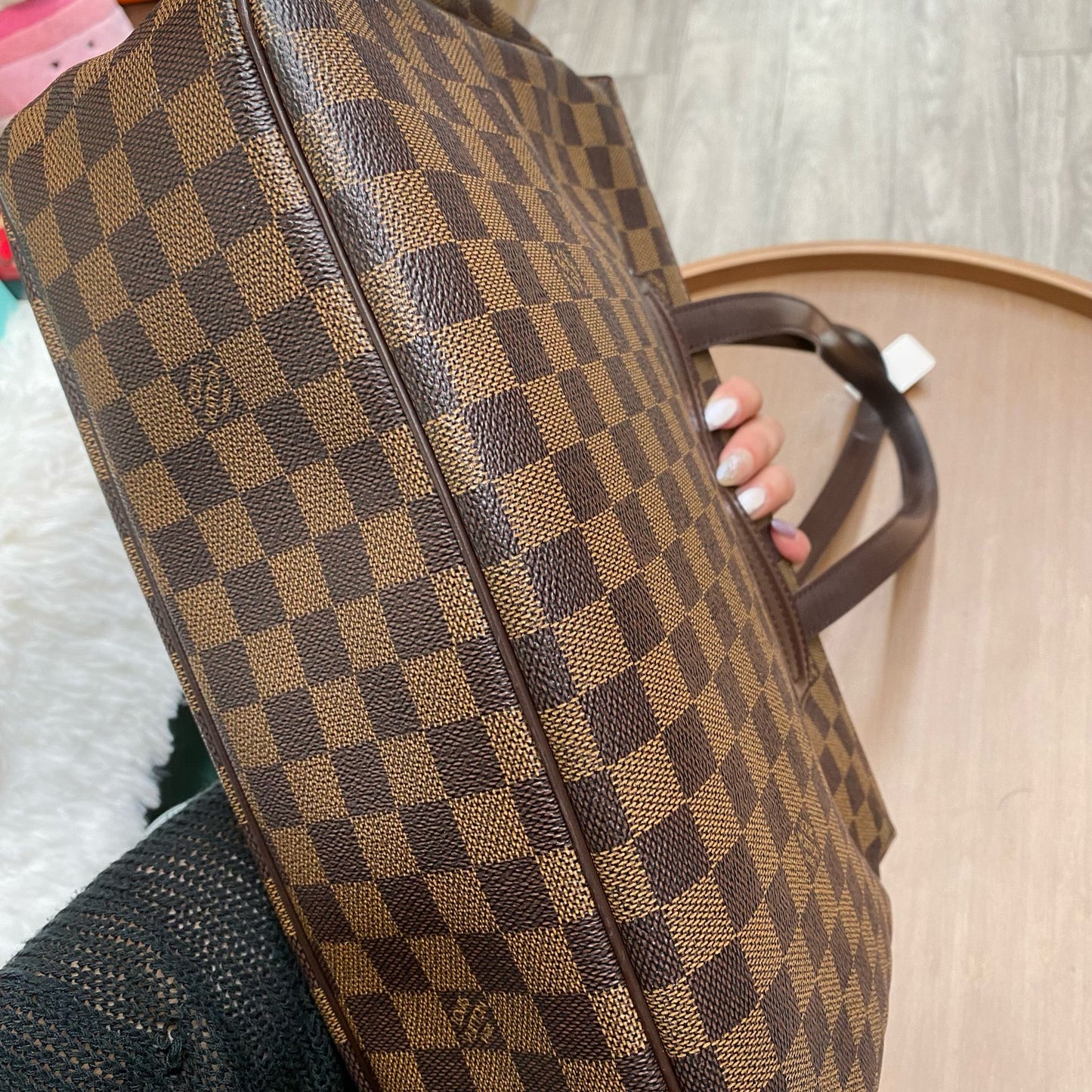 LV 棋盤 Tote