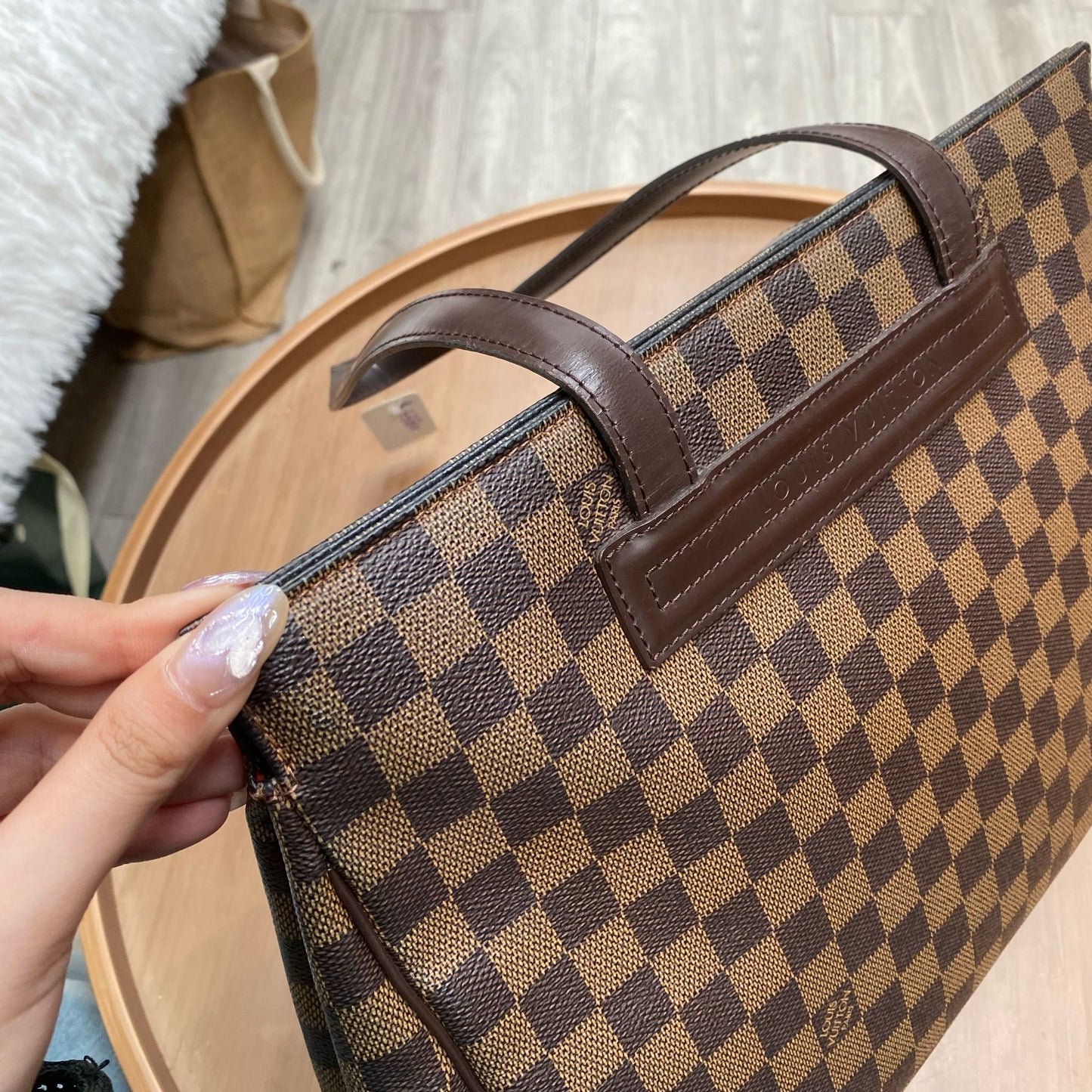 LV 棋盤 Tote