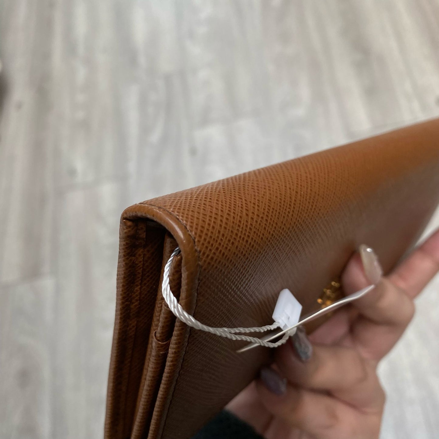 Prada啡色長銀包 可woc