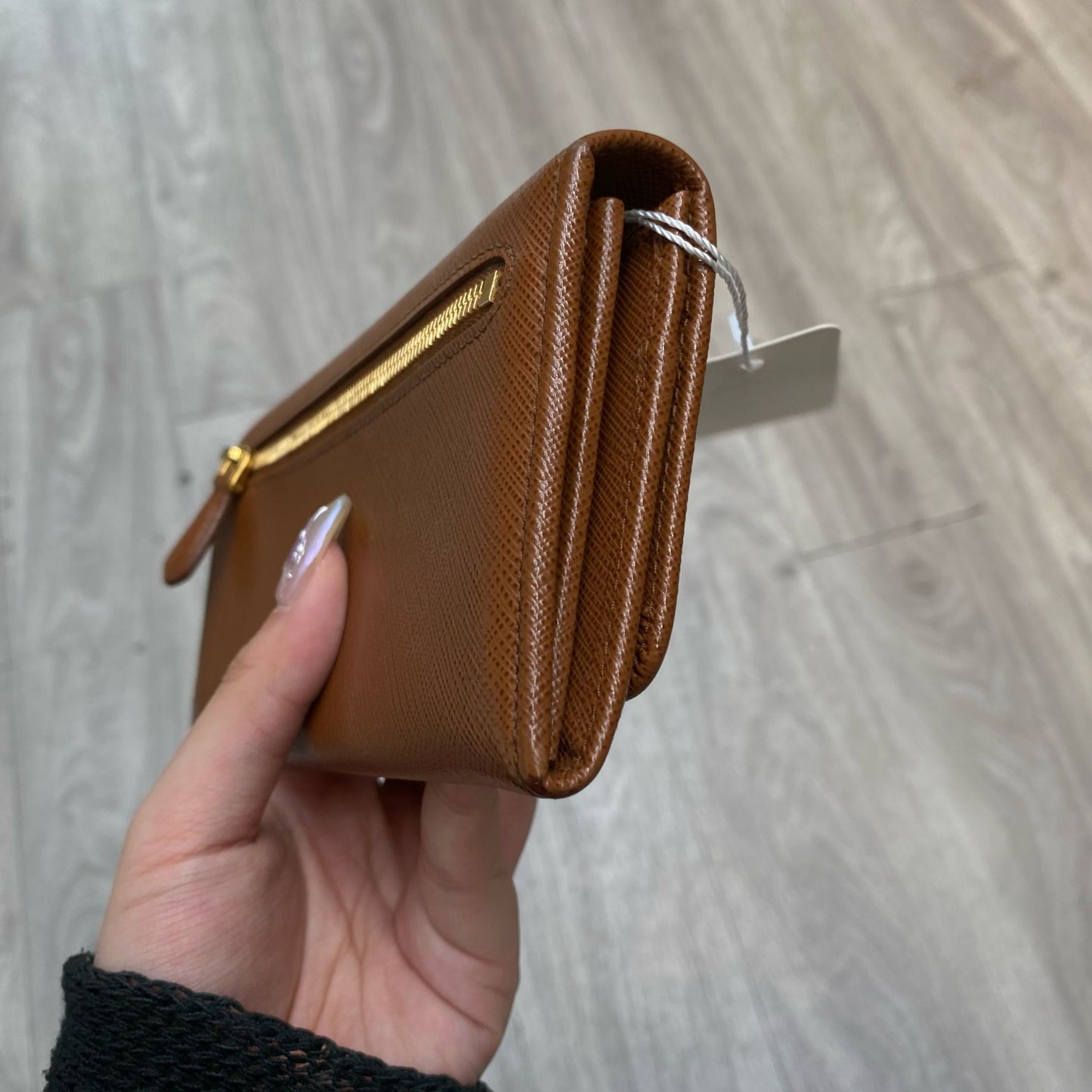 Prada啡色長銀包 可woc