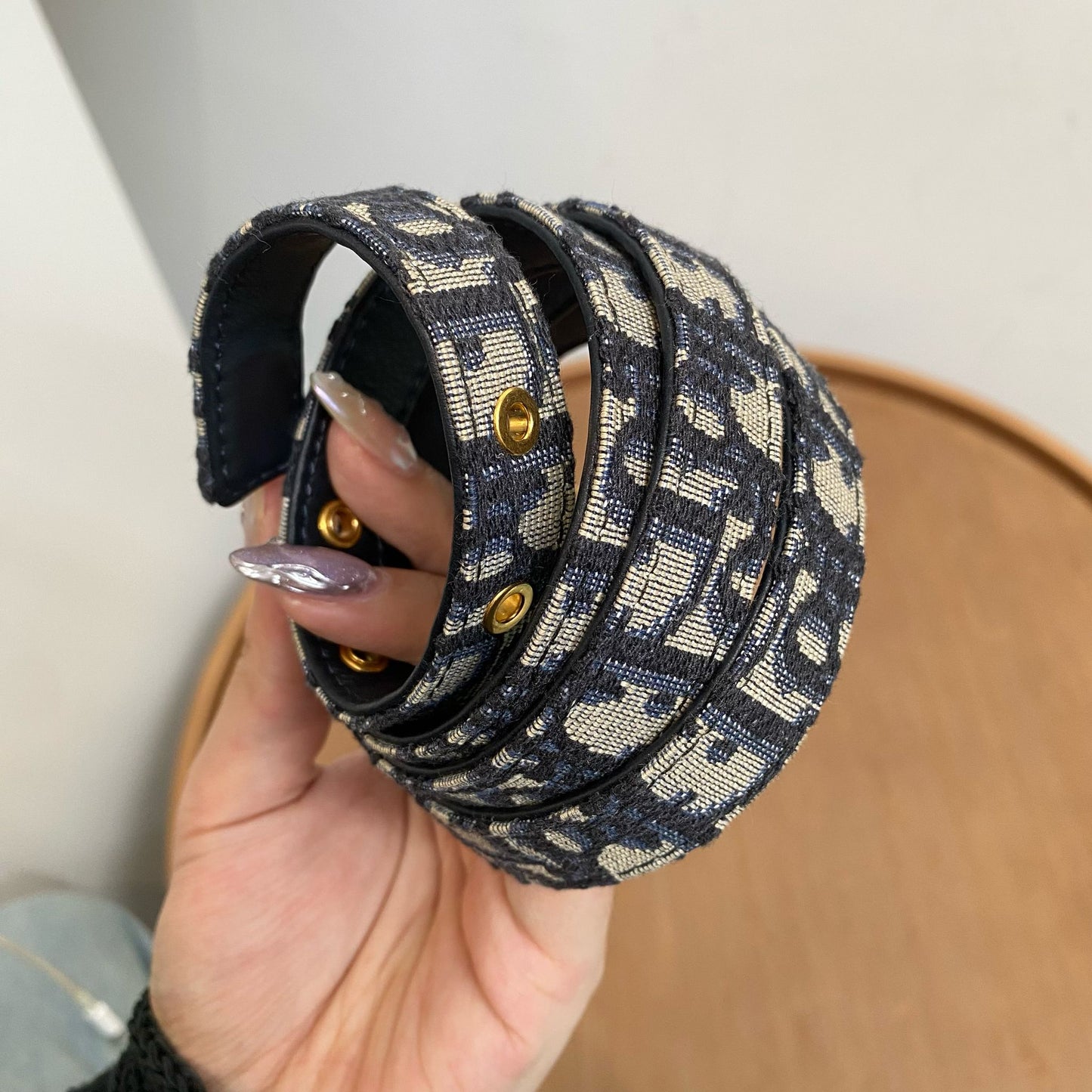 DIOR 老花皮帶
