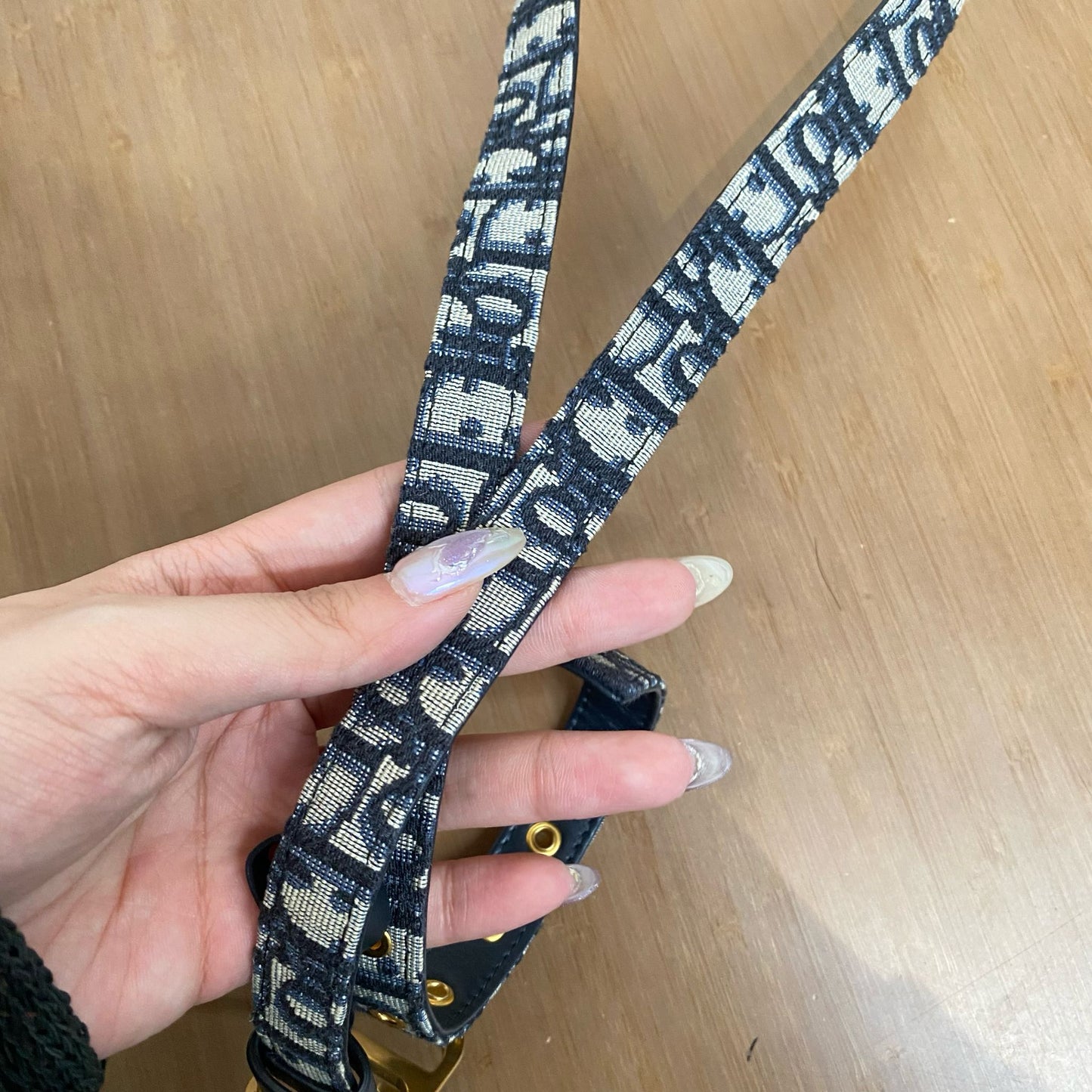 DIOR 老花皮帶