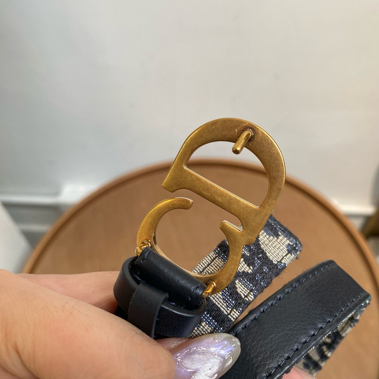DIOR 老花皮帶