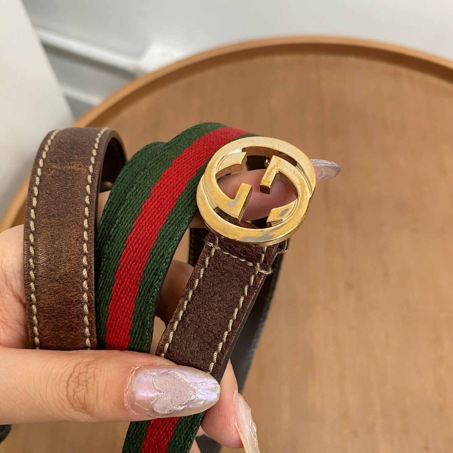 Gucci 皮帶 (布)