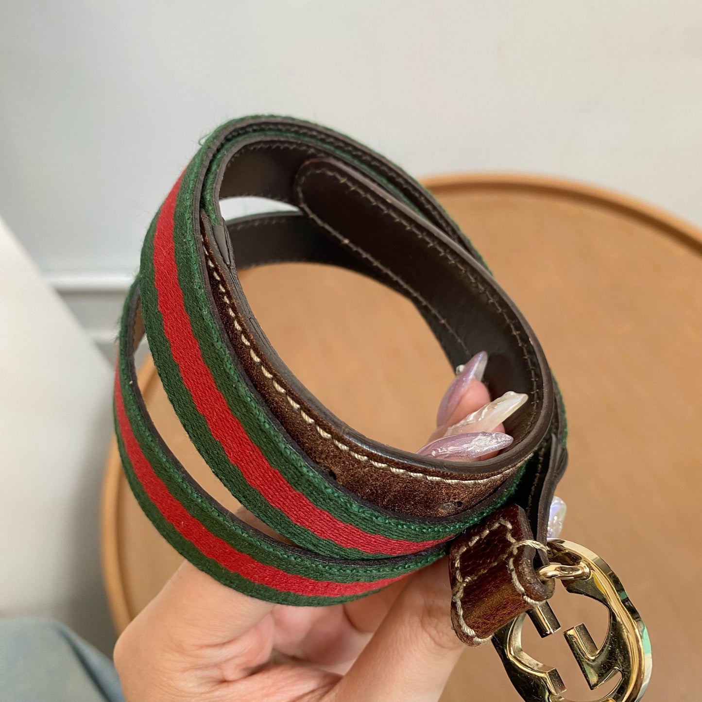 Gucci 皮帶 (布)