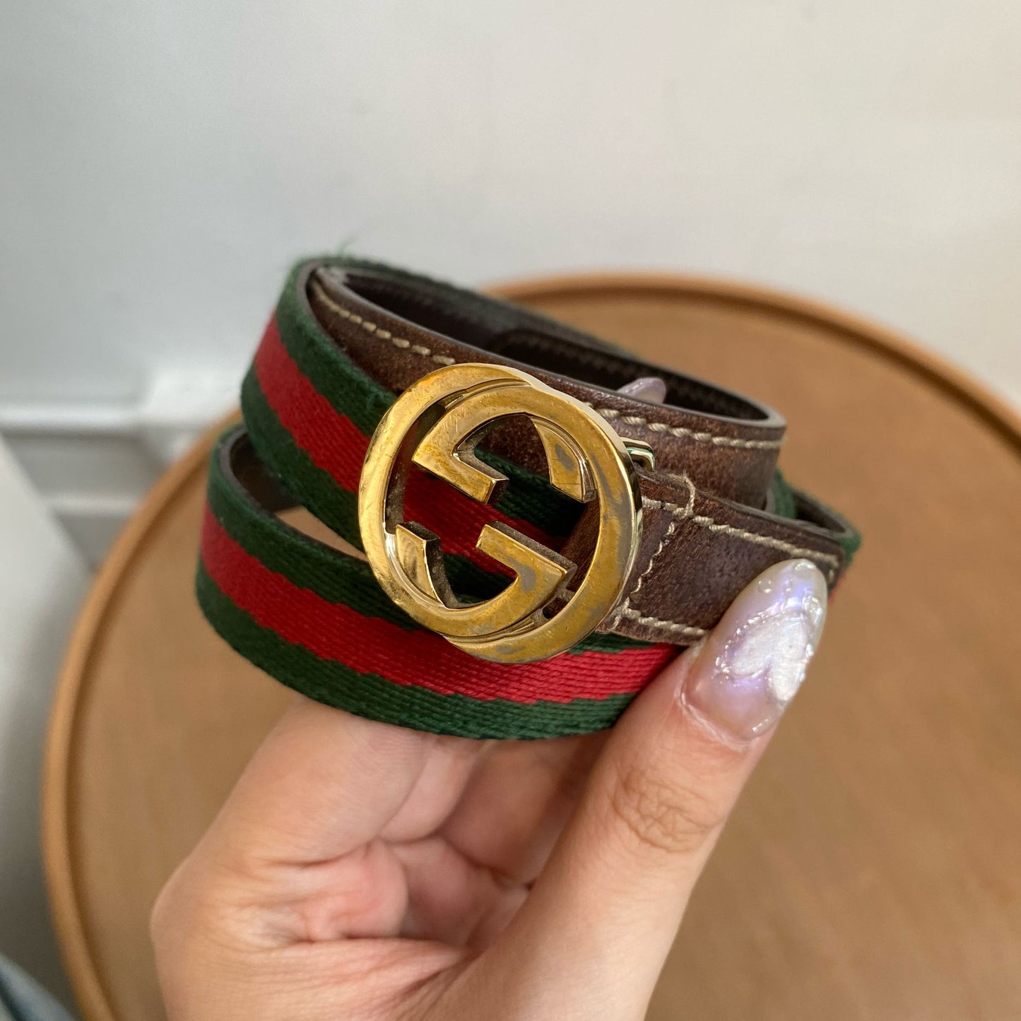 Gucci 皮帶 (布)