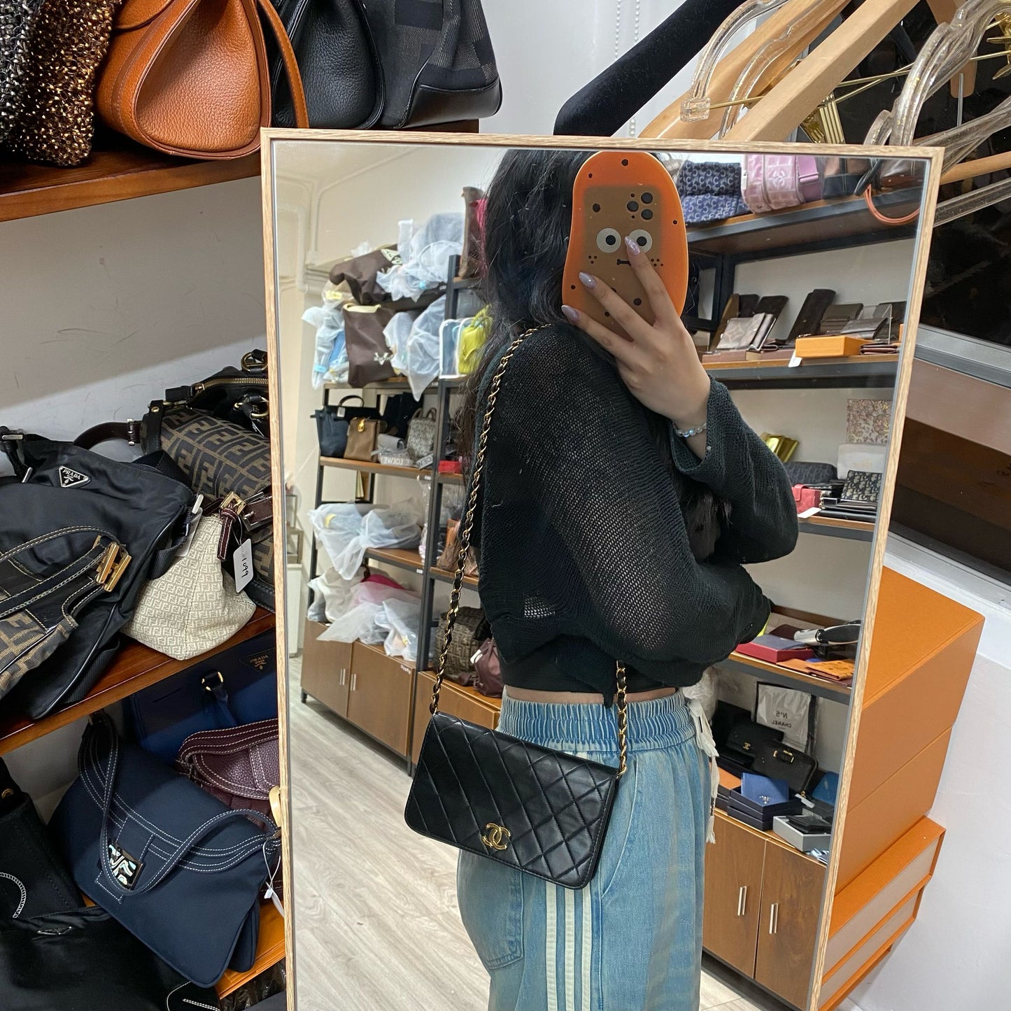 Chanel 小包包 有卡，貼，塵，盒