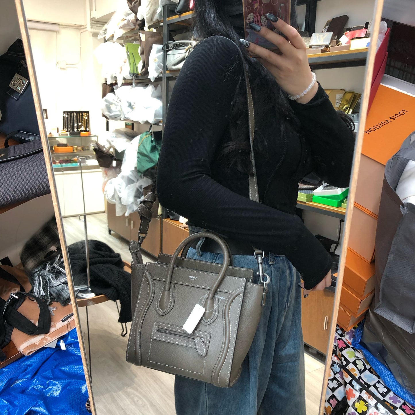 Celine Nano Luggage 有塵袋