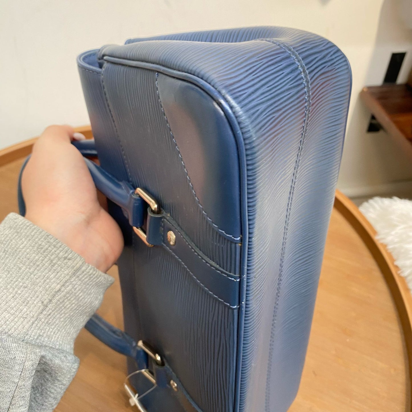 LV Segur PM M5882G 藍色手挽袋