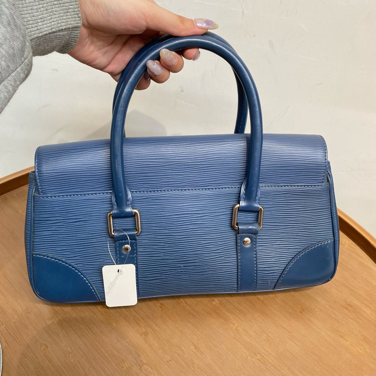 LV Segur PM M5882G 藍色手挽袋
