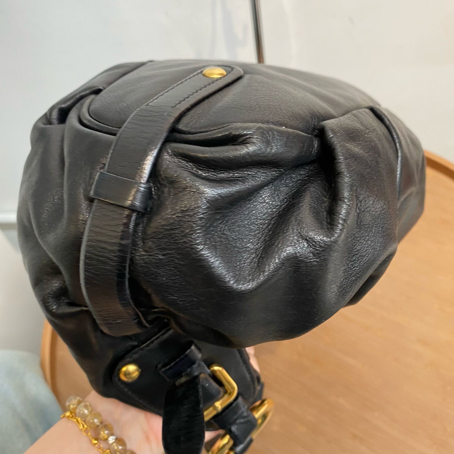 PRADA 黑金單肩包