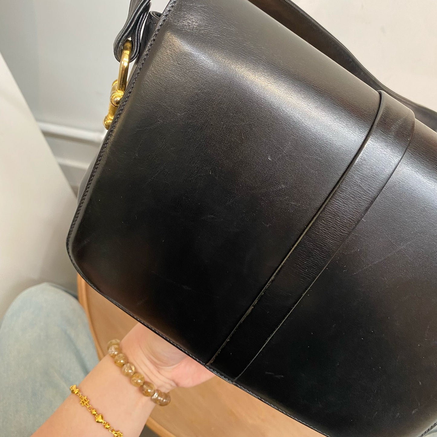 CELINE 黑色單肩包