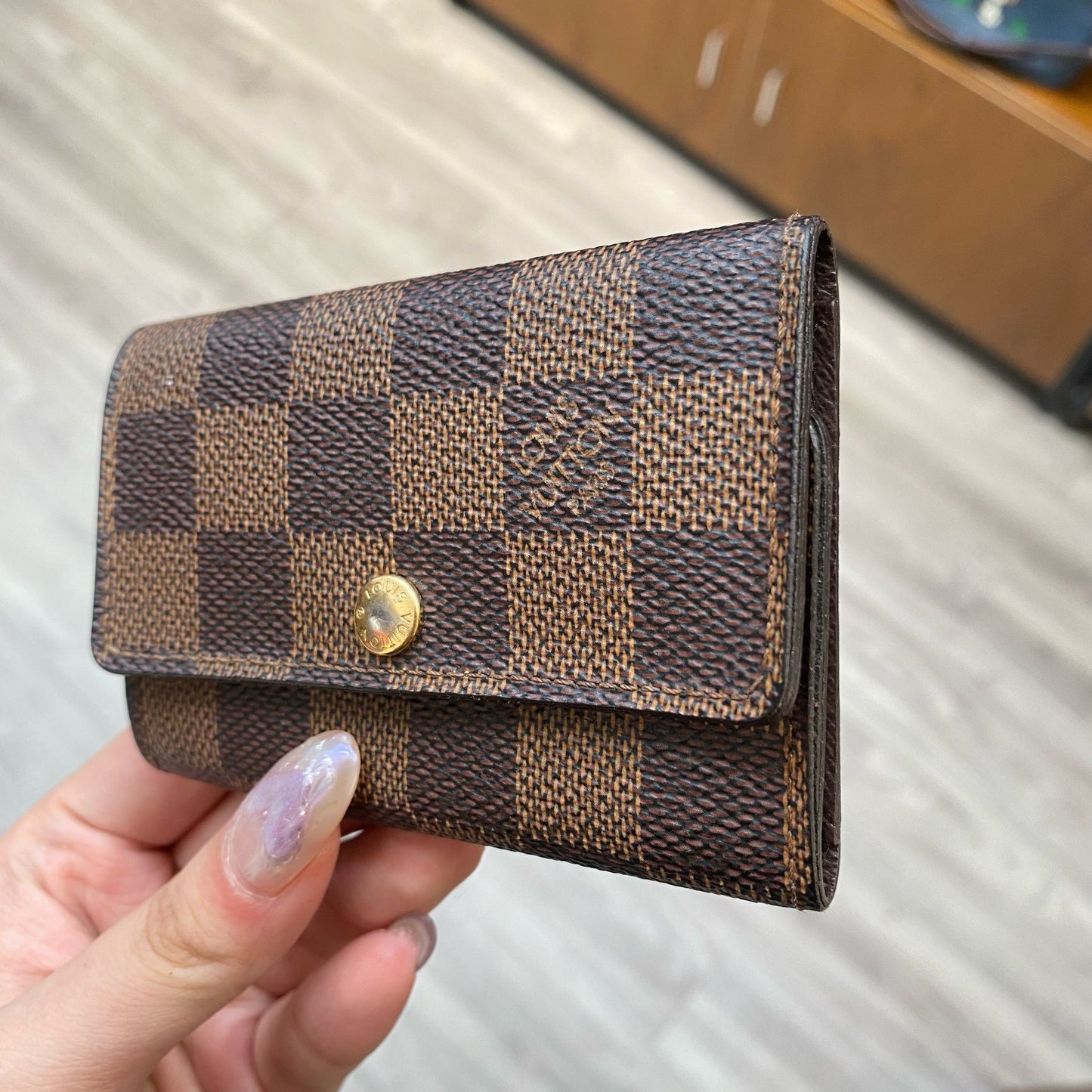 LV 棋盤鎖匙包