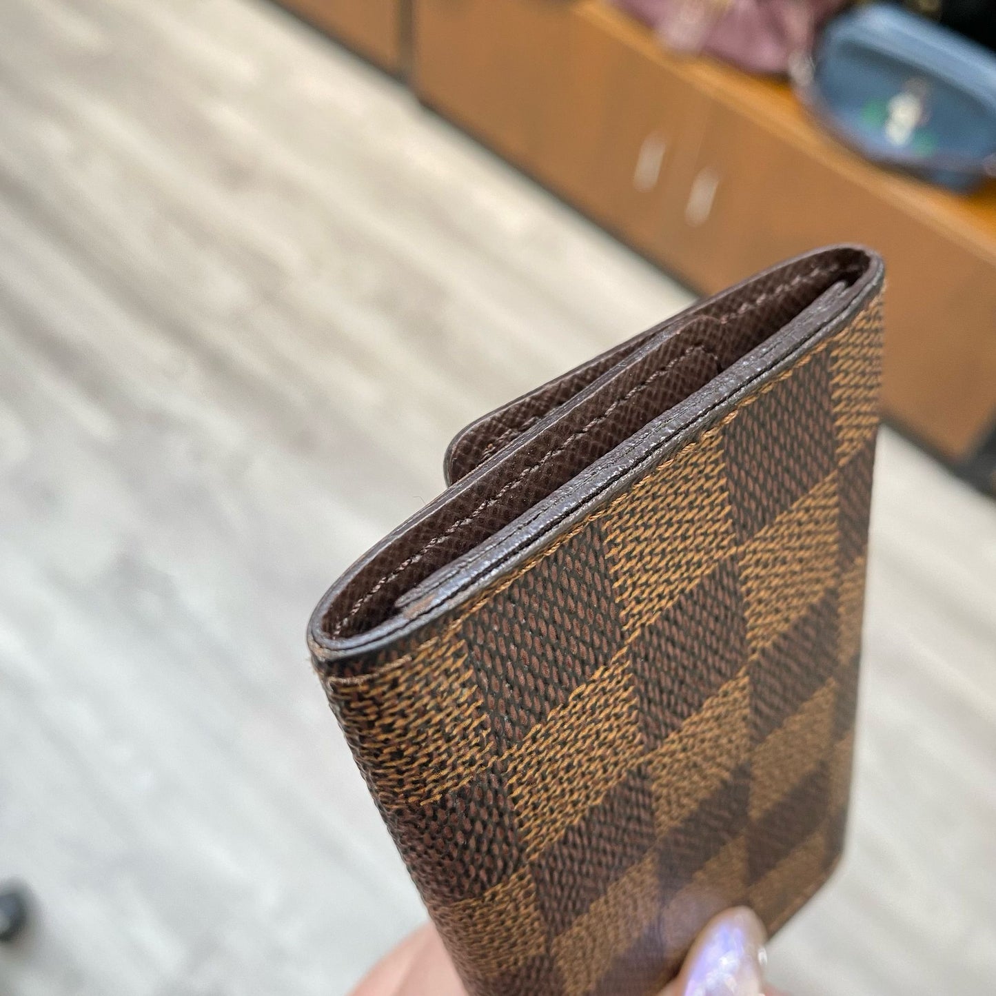 LV 棋盤鎖匙包