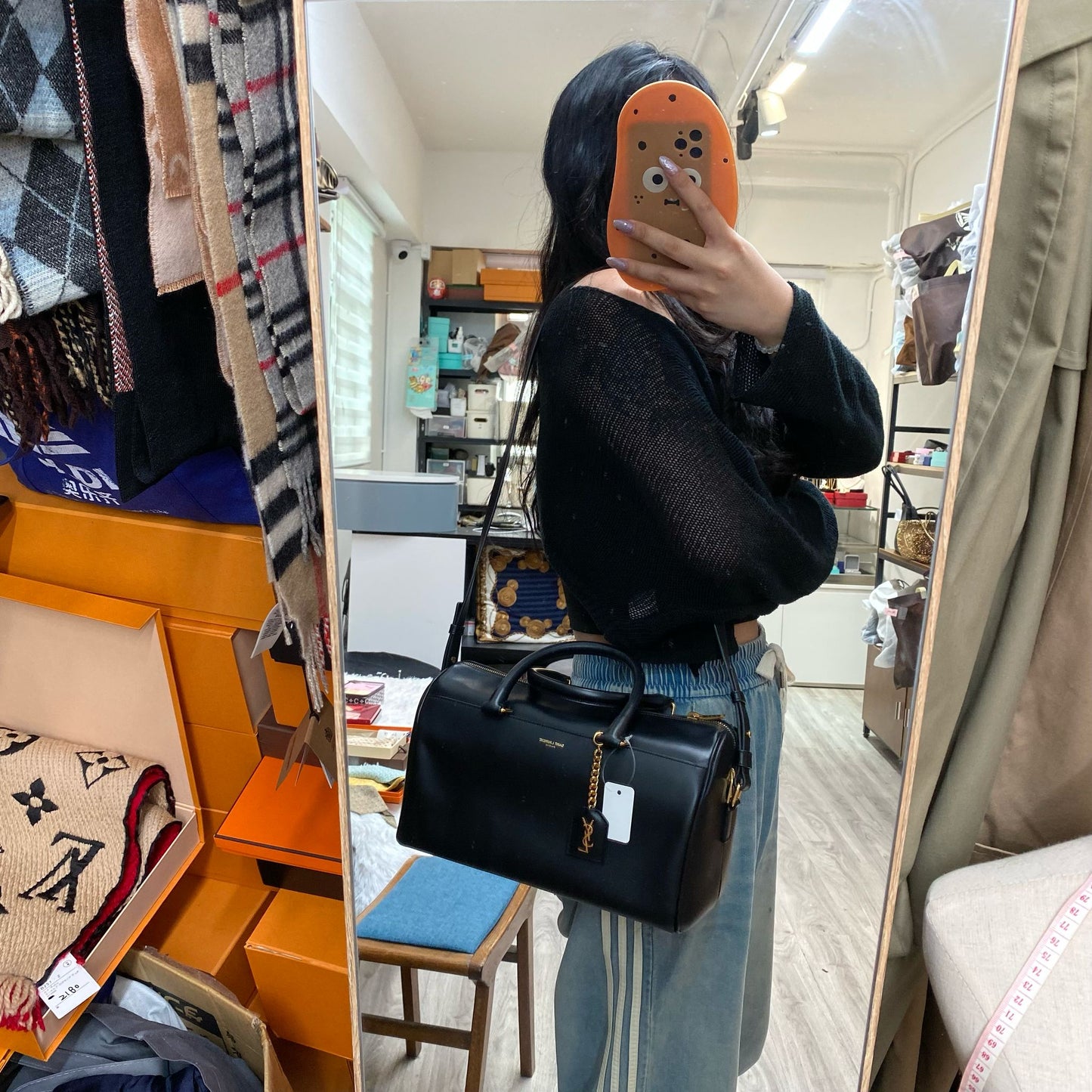 YSL BOSTON手挽袋 有塵袋