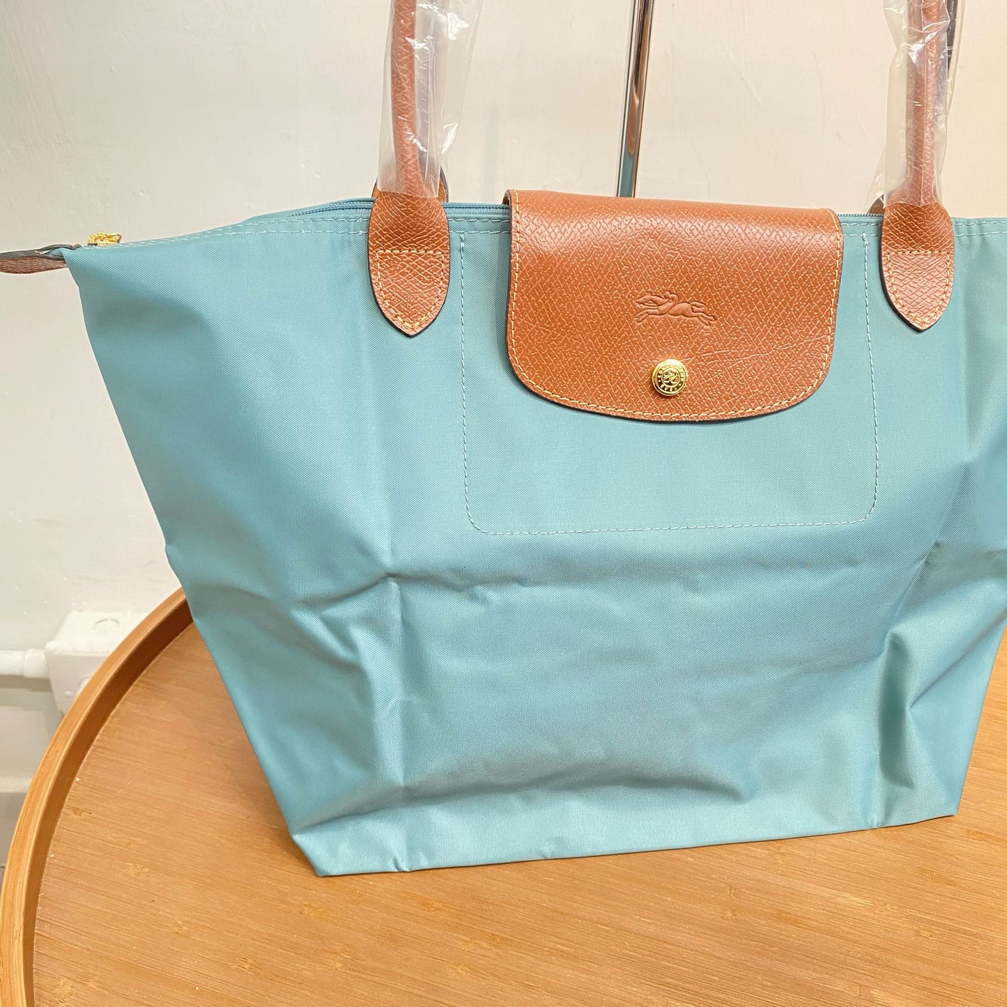 LONGCHAMP 湖水綠 TOTE