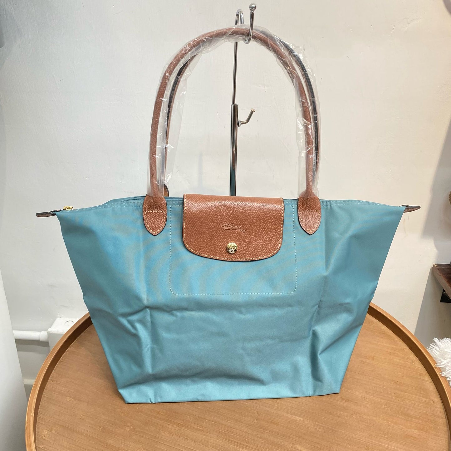 LONGCHAMP 湖水綠 TOTE