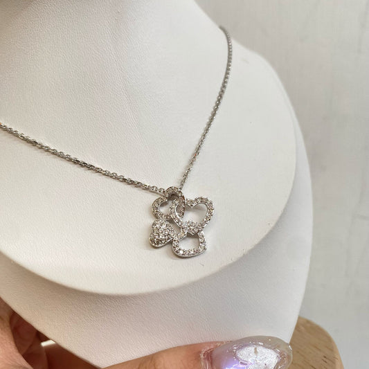 SWAROVSKI水鑽心心頸鏈