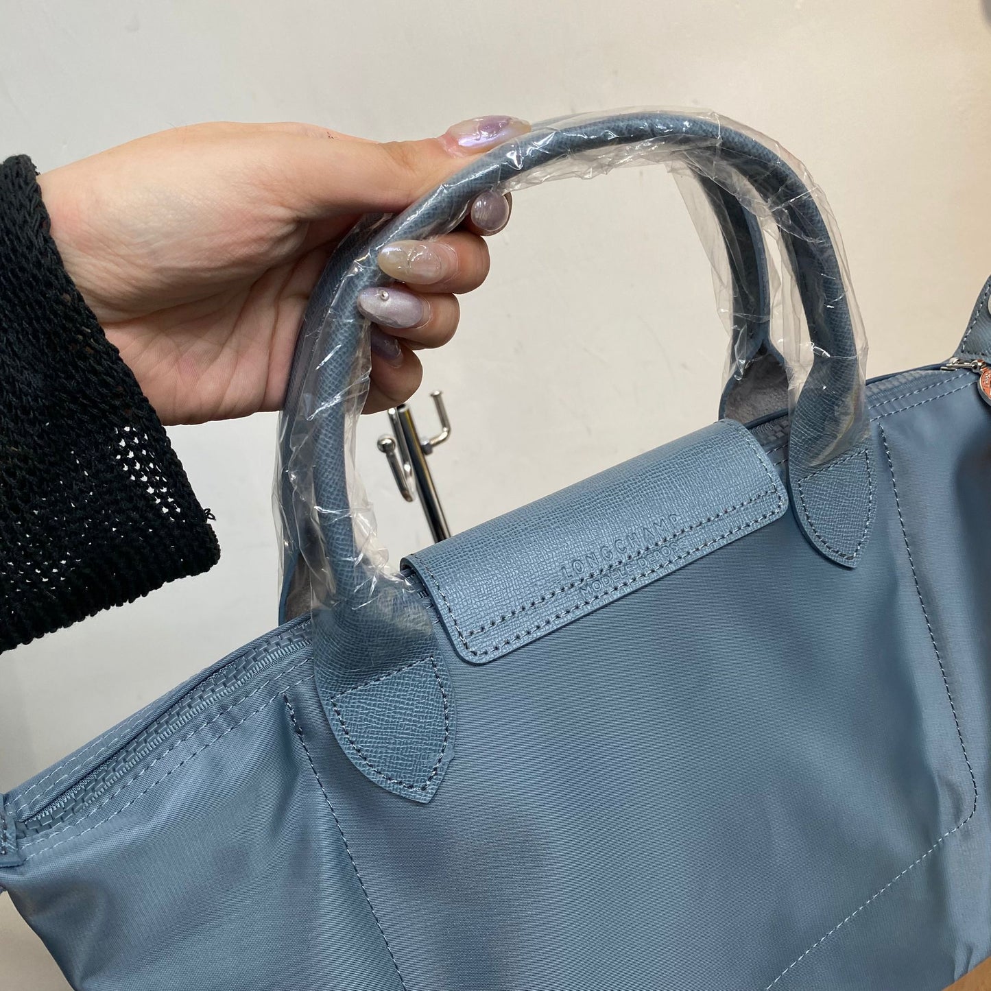 LONG CHAMP 淺藍TOTE
