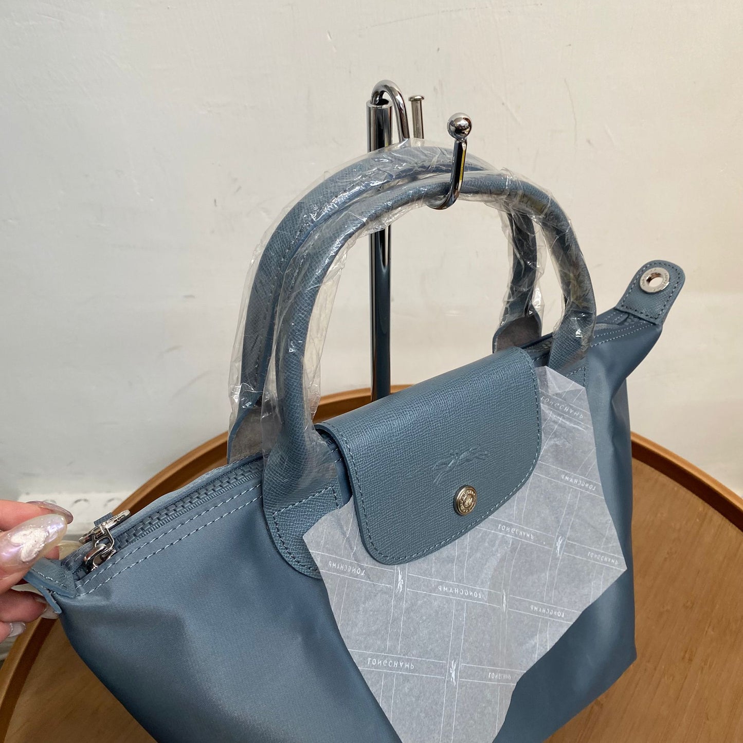 LONG CHAMP 淺藍TOTE