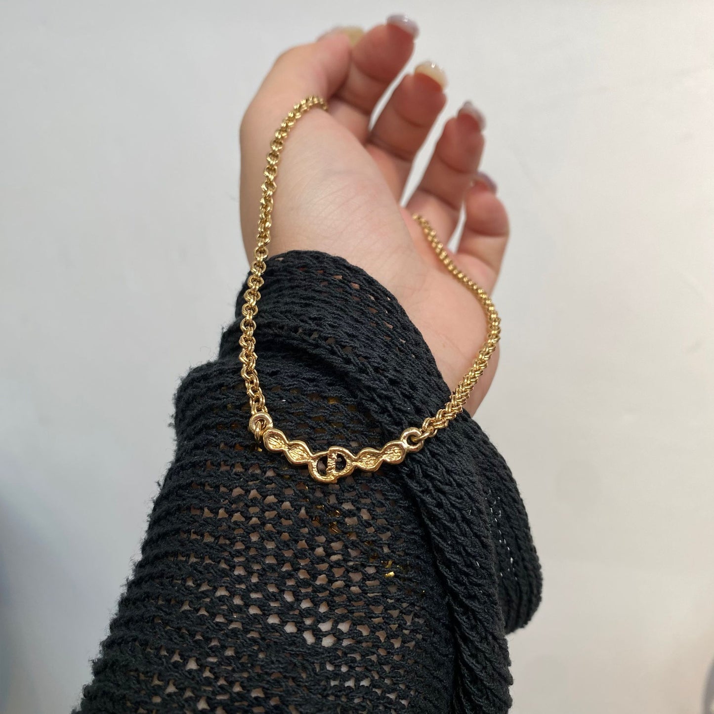 DIOR 4鑽頸鏈