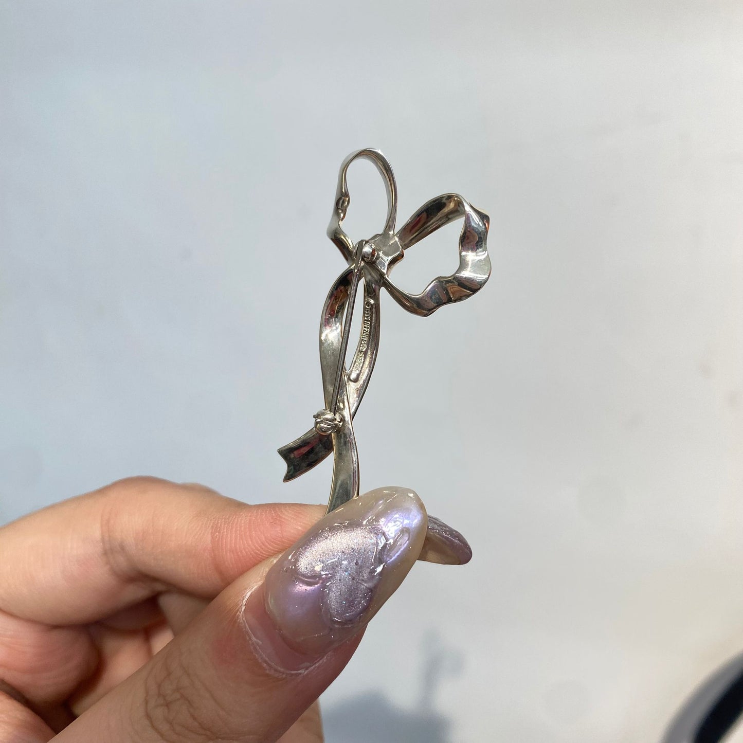 Tiffany蝴蝶結心口針 有盒有塵袋