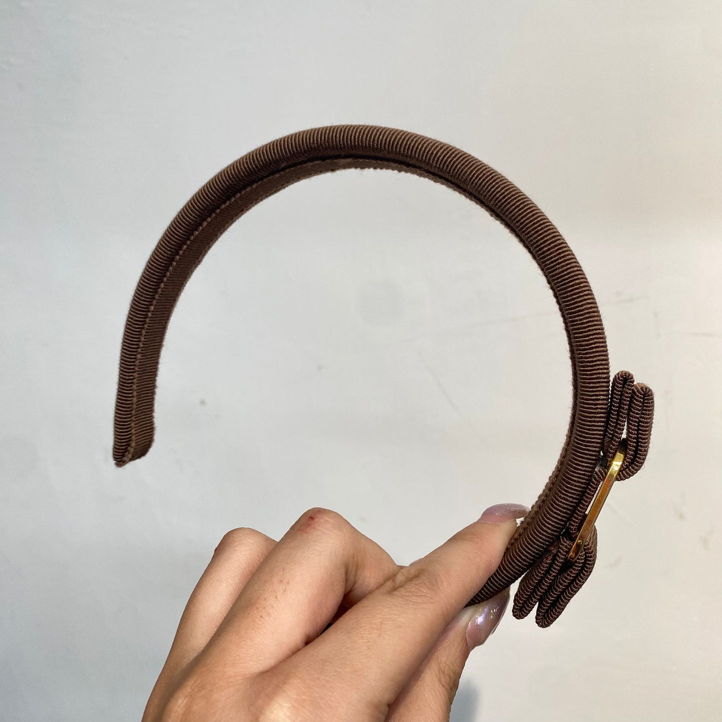 Ferragamo 啡色 頭箍