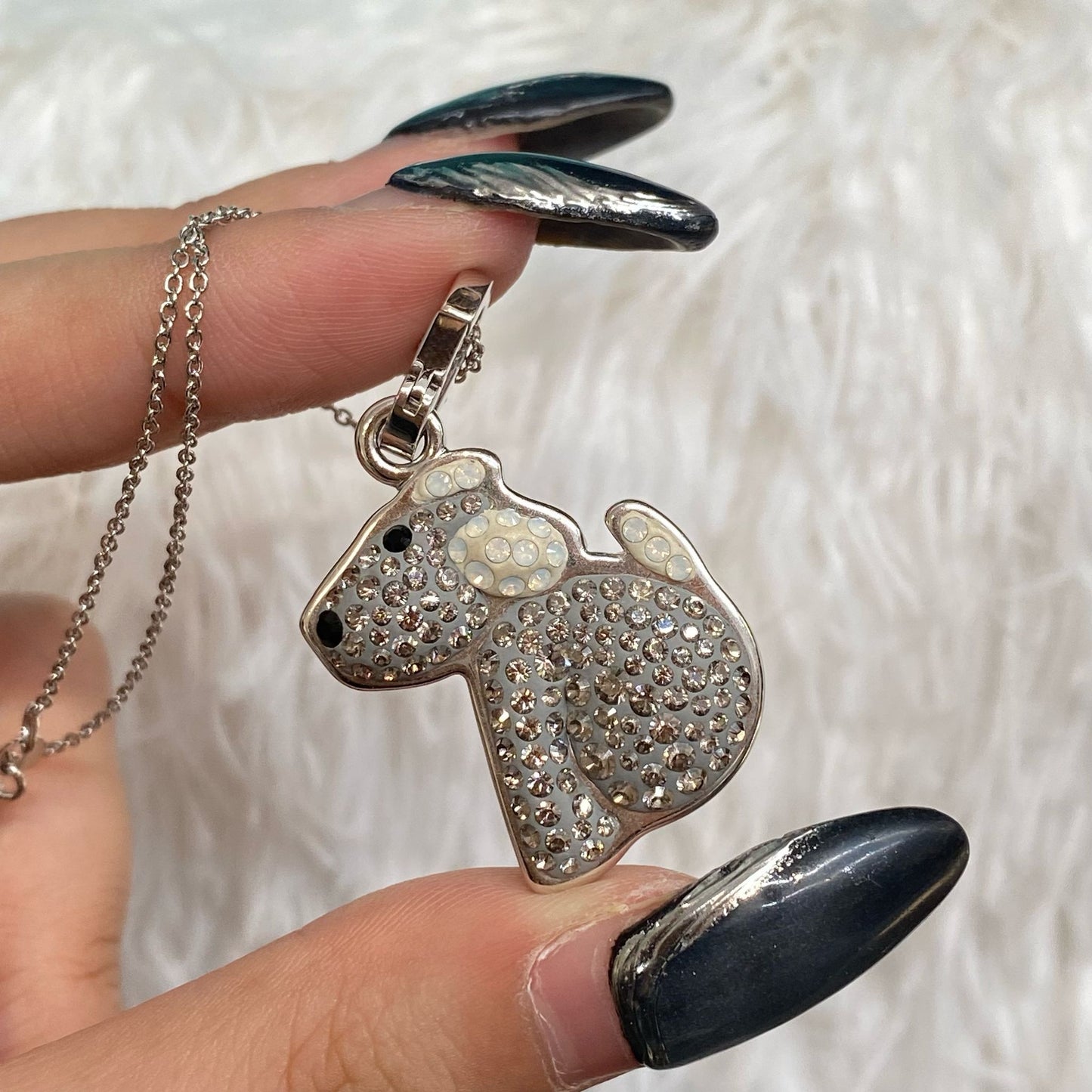 SWAROVSKI小狗吊墜