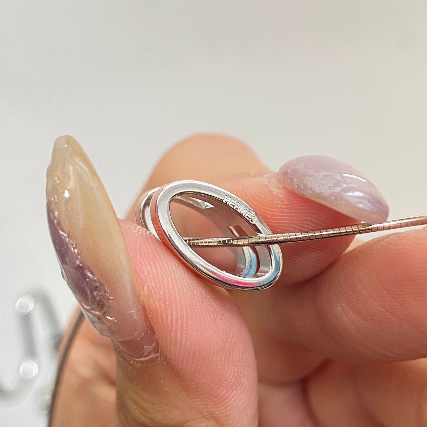 Hermes Pop H 橙色頸鏈 有盒