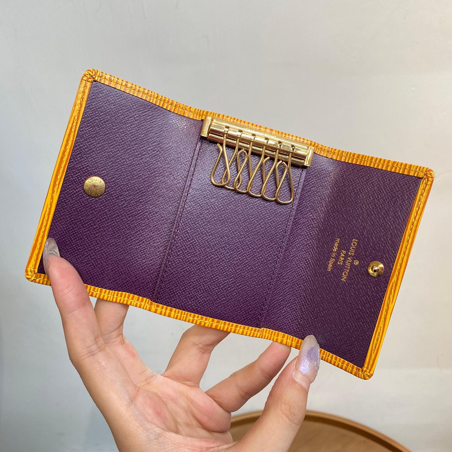LV EPI黃色鎖匙包