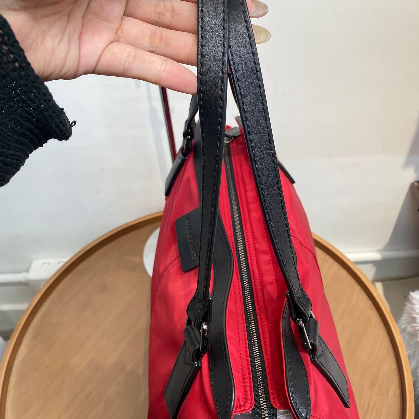 Burberry尼龍單肩袋