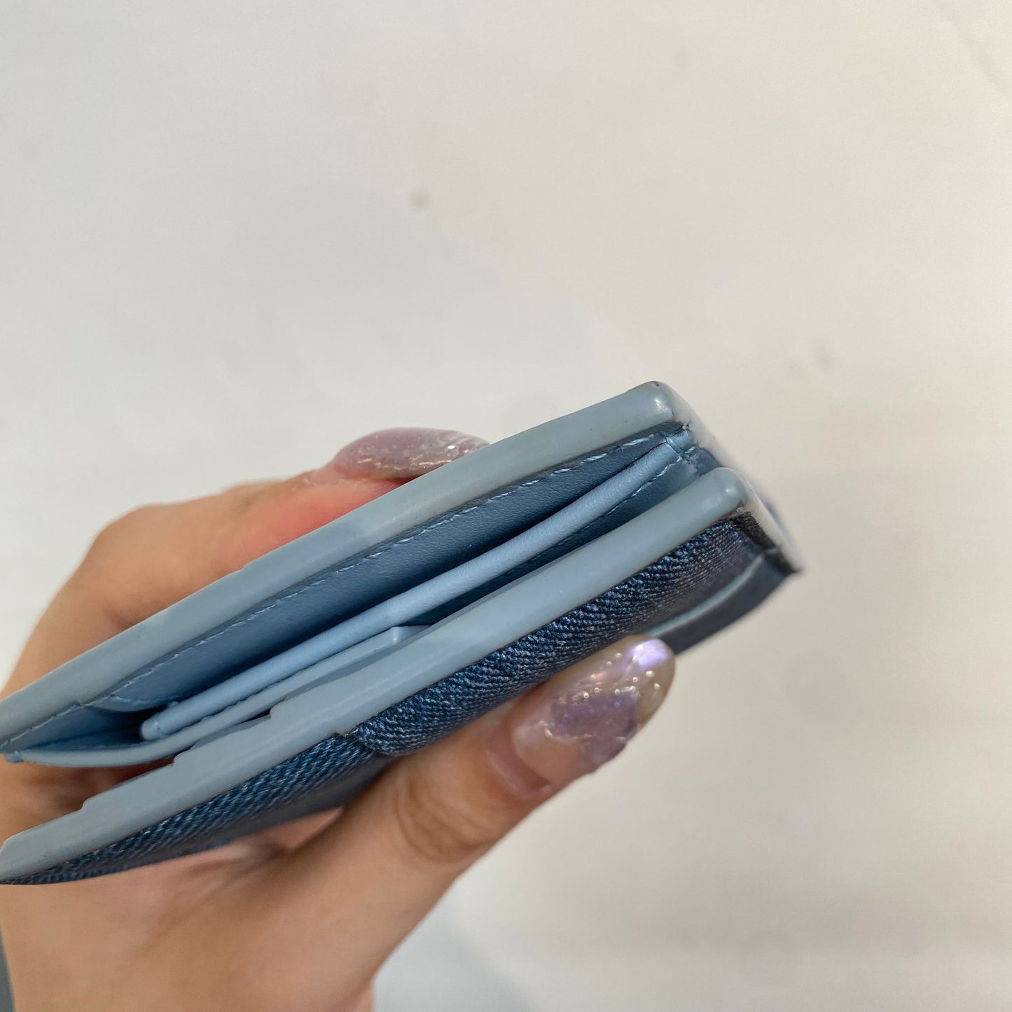 BV仿牛仔短銀包