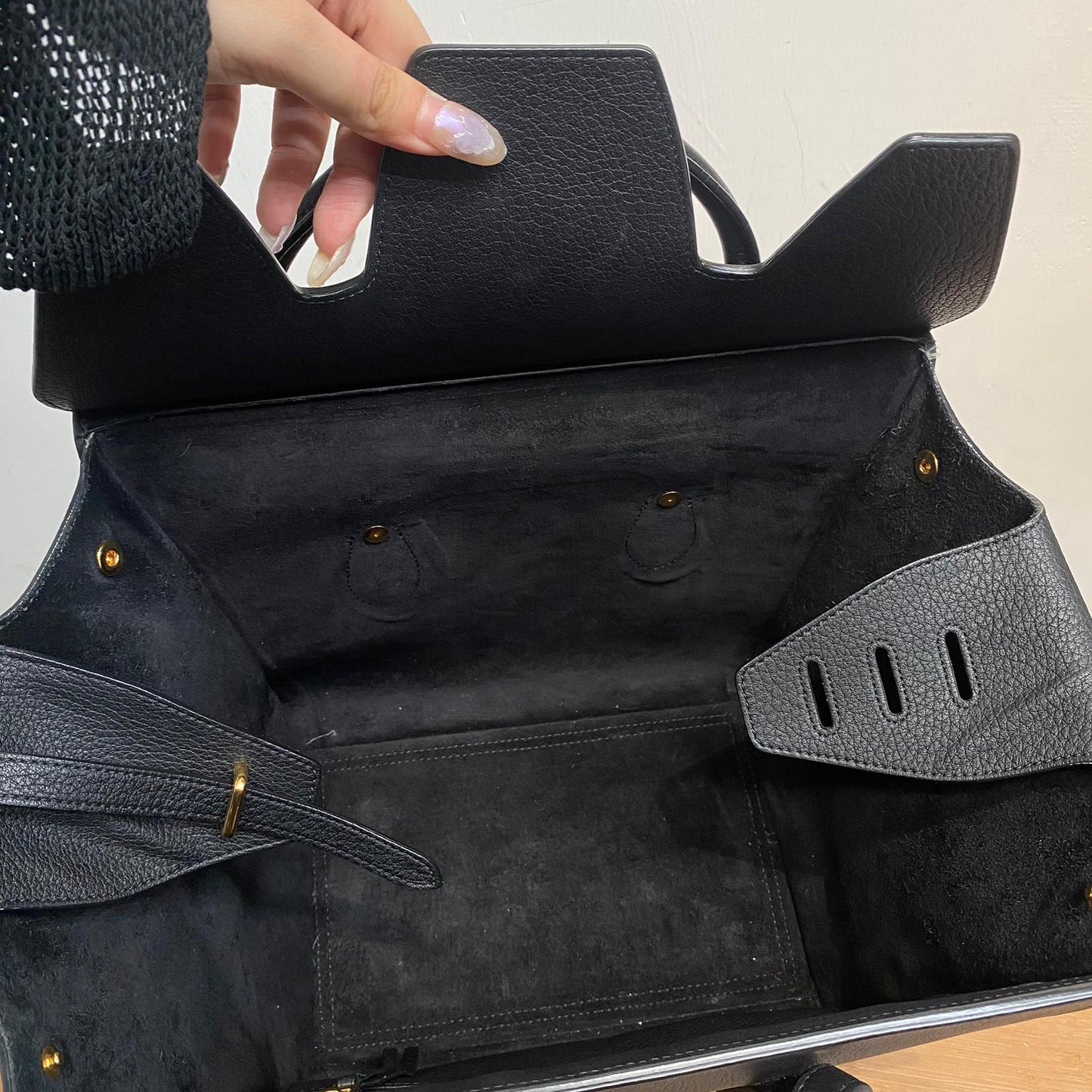 CELINE Tie Bag 黑色 有塵袋