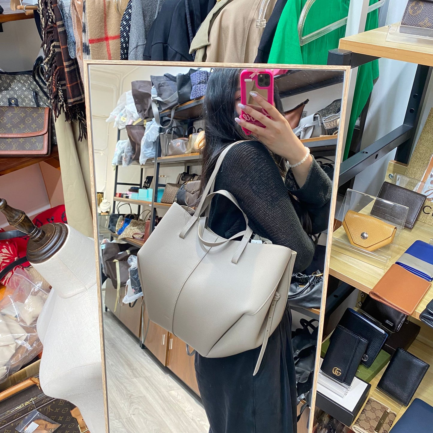 Polène Cyme Taupe大象灰 有塵袋