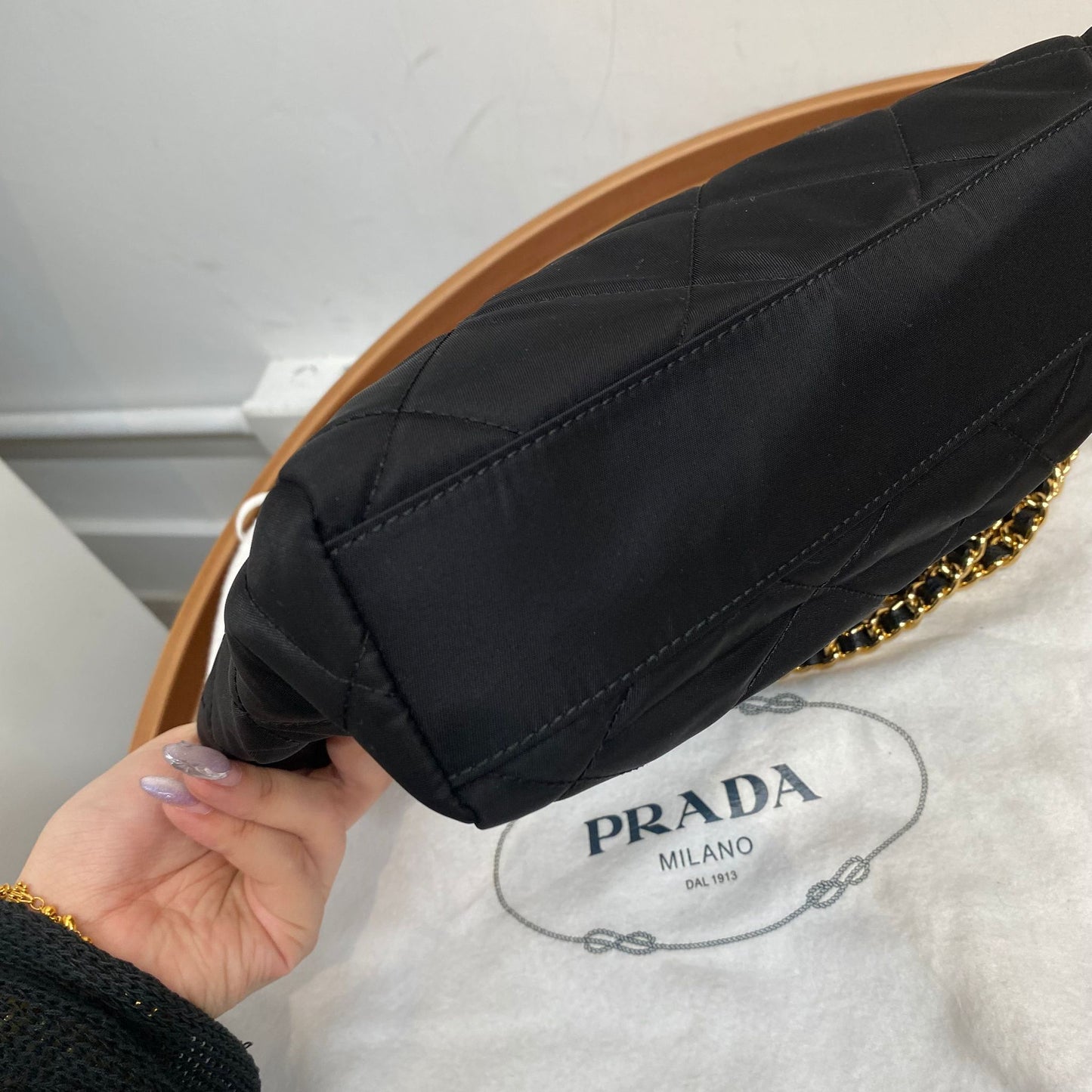 Prada Re-Edition 1995 Chaîne small Re-Nylon tote bag 有塵袋