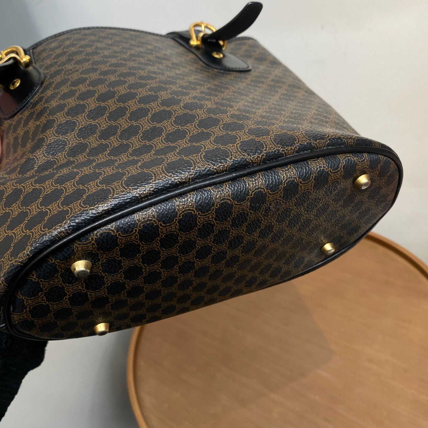 Celine 黑花 Tote
