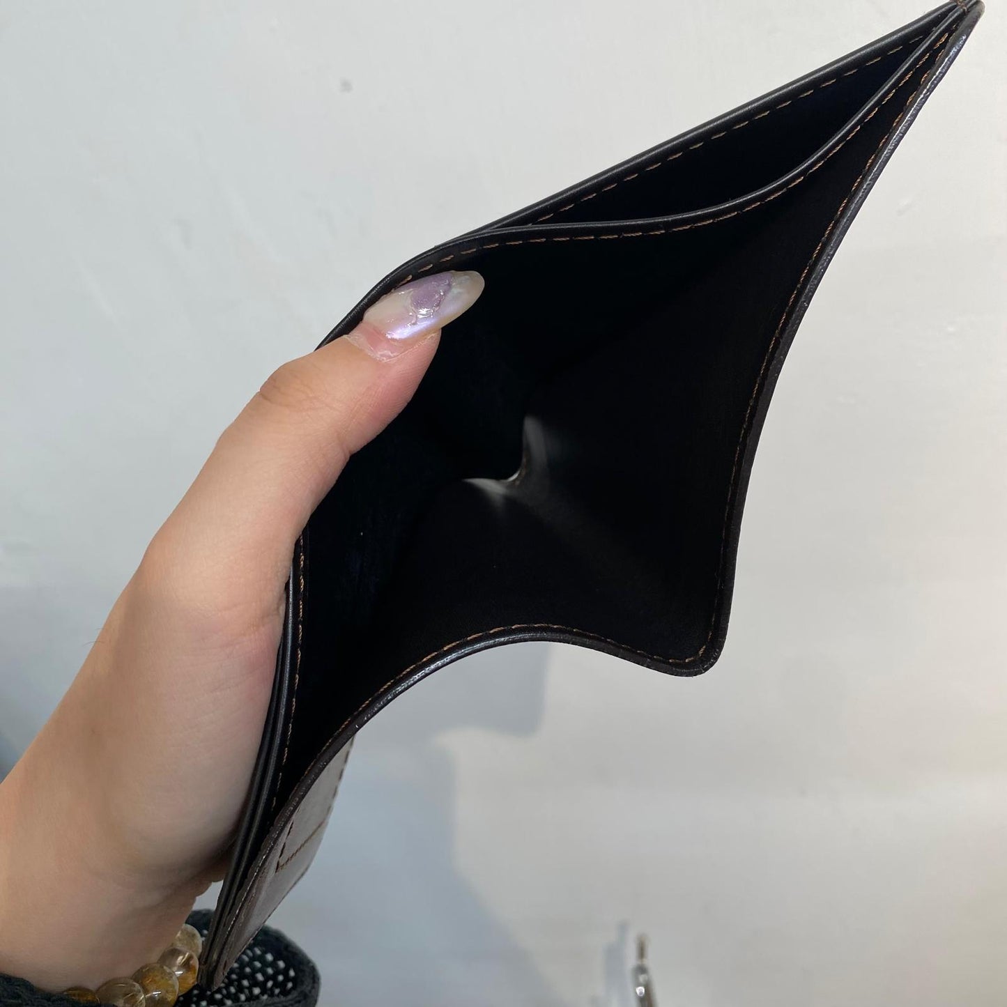 LV深啡銀包