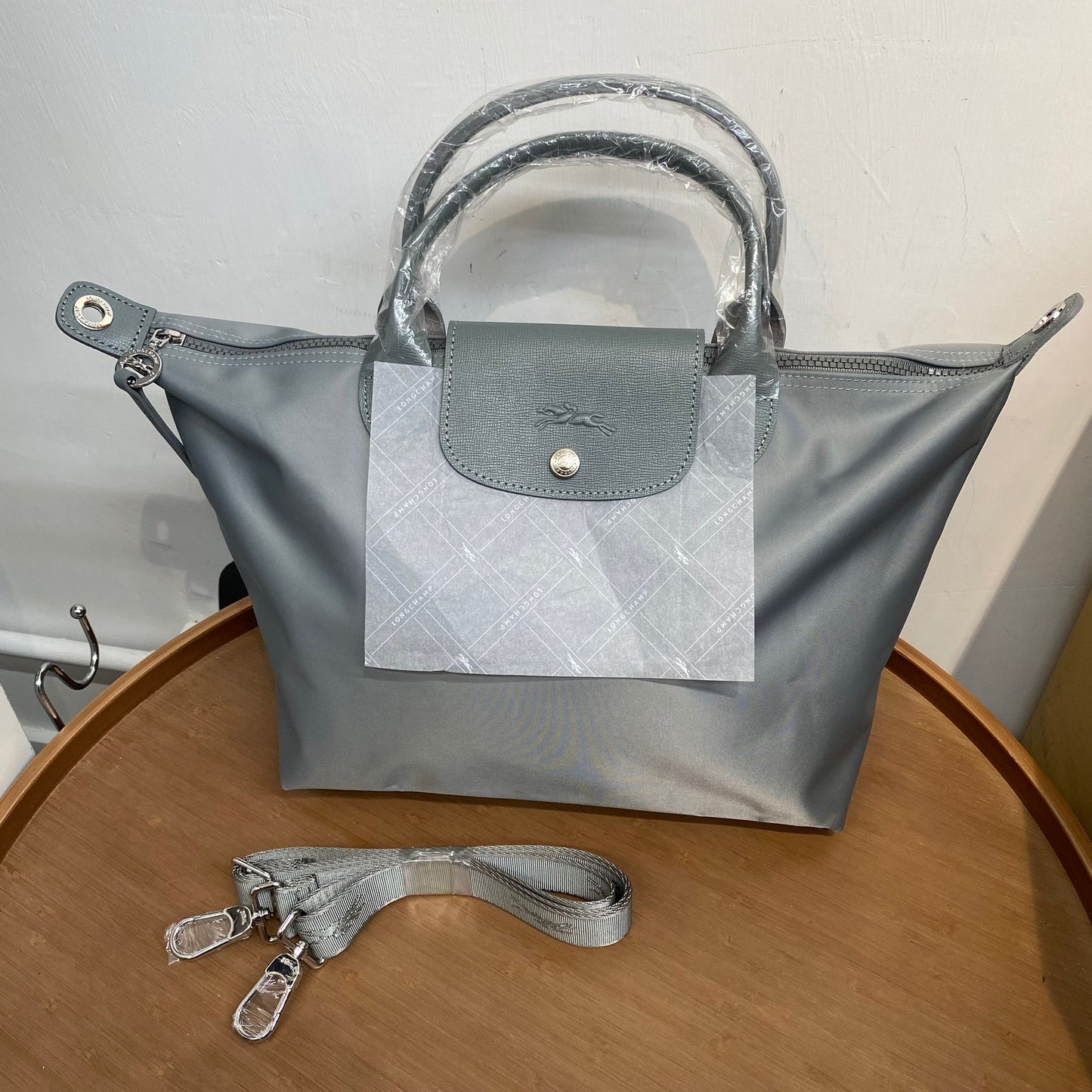 LONGCHAMP TOTE M 灰