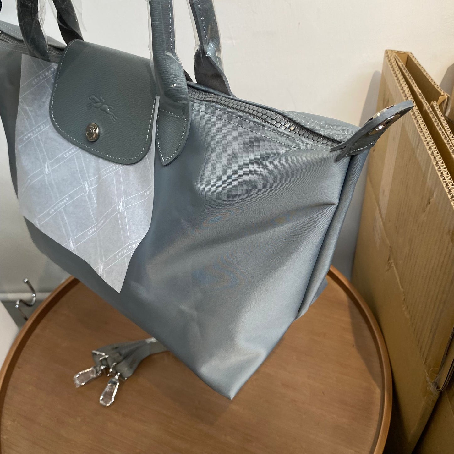 LONGCHAMP TOTE M 灰