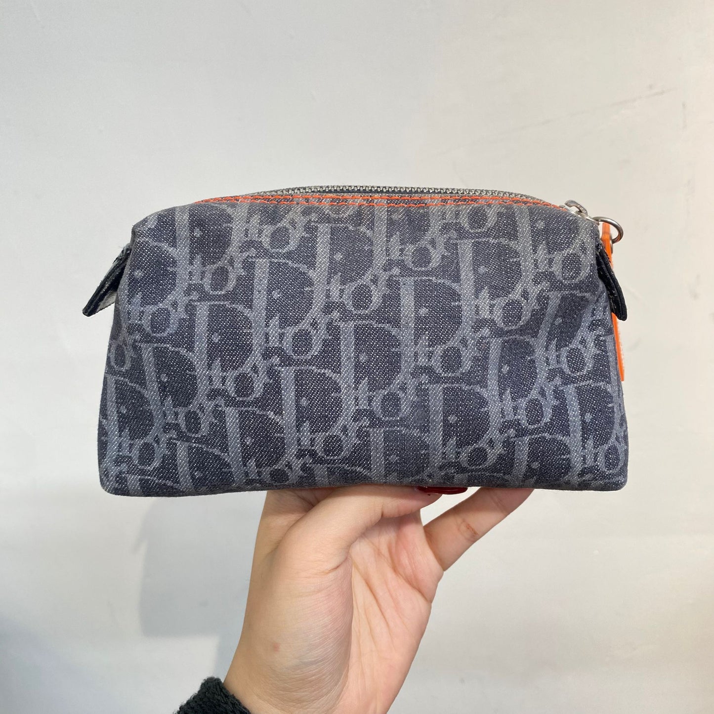 DIOR 橙邊牛仔 Pouch