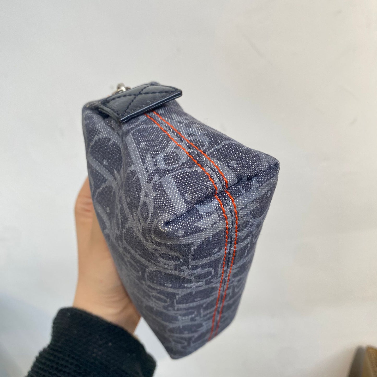 DIOR 橙邊牛仔 Pouch